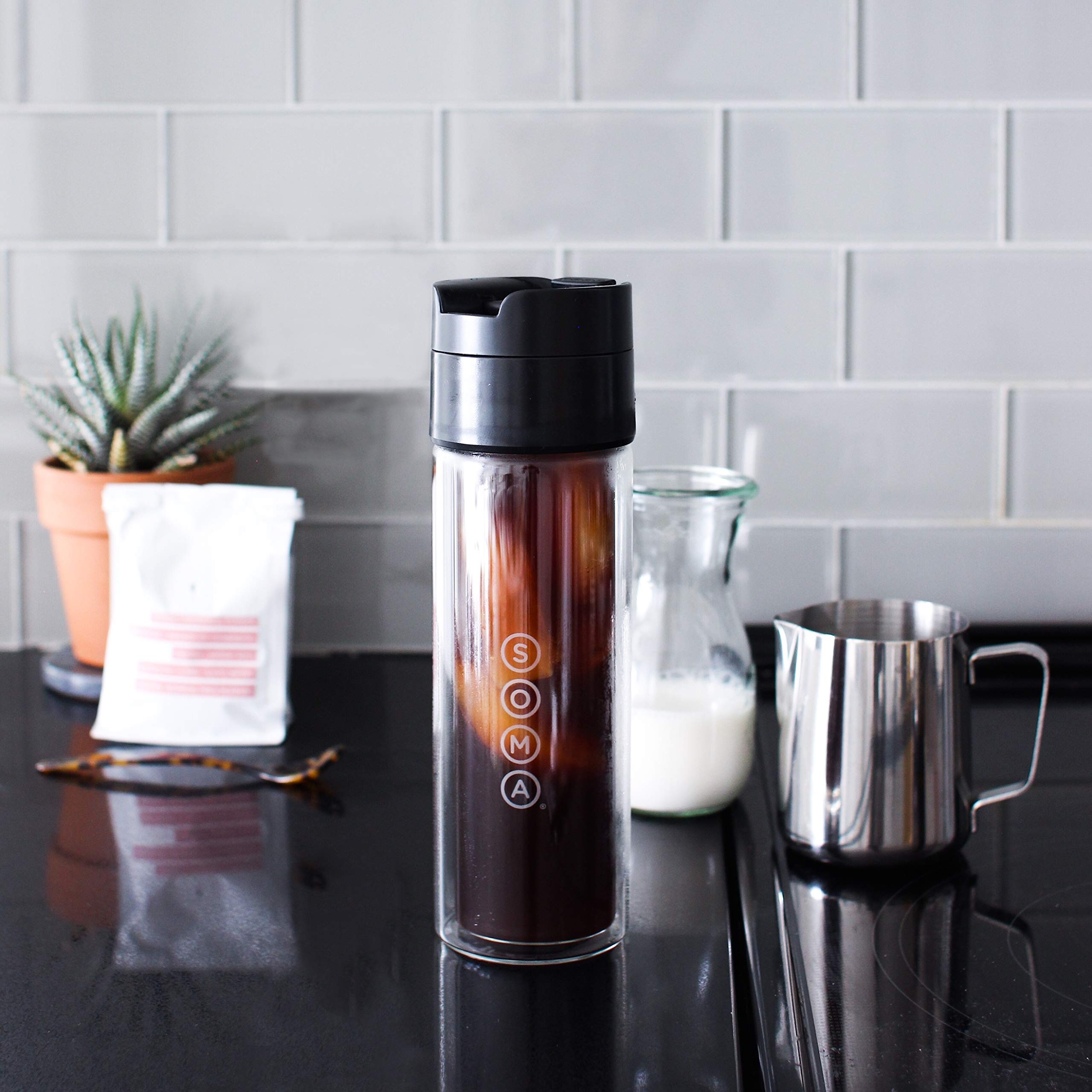 SOMA Double Wall Glass Tea and Coffee Cold Brew Bottle